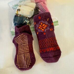 4 pairs of Bombas socks and 12 other assorted spacey toddler socks with grips